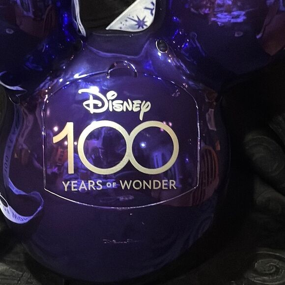 DISNEY 100 YEARS OF WONDER MICKEY BALLOON POPCORN BUCKET WITH LANYARD NEW - Picture 2 of 7